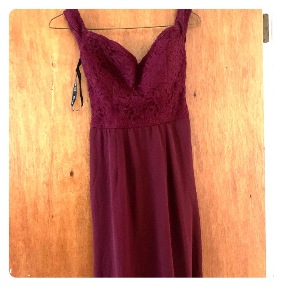 Burgundy Gown Dress